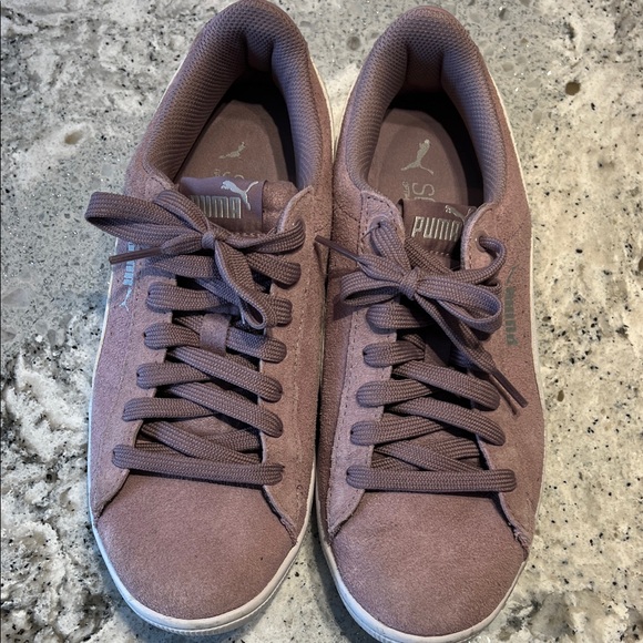 Puma Women's Sneakers - Mauve and White - Picture 5 of 9